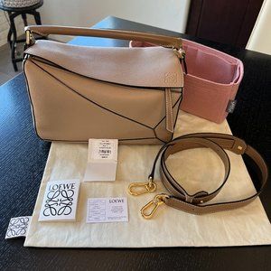 Loewe Medium Puzzle Bag in Sand/Mink - Excellent Condition, Like New!